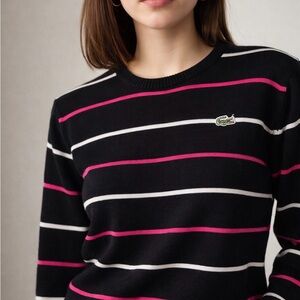 Vintage Lacoste Cotton Sweater Crocodile Logo XL Preppy Old Money TennisCore Y2K